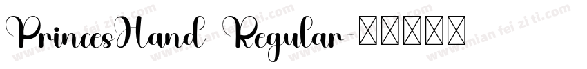 PrincesHand Regular字体转换